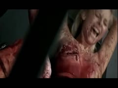 Sadistic maniac removes the nipples of a naked lady